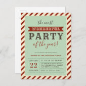 Das schönste Party des Jahres Einladungen (Vorne/Hinten)