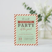 Das schönste Party des Jahres Einladungen (Stehend Vorderseite)