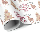 Das schönste Schneeflockenmuster der Zeit Geschenkpapier (Rolleneckpunkt)