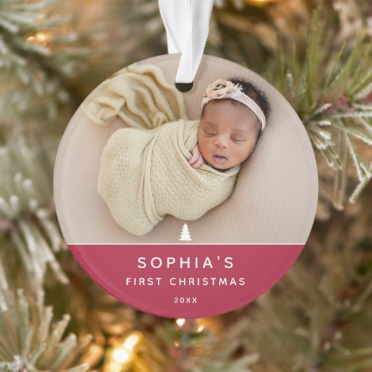 Das schönste Time Baby's erste Weihnachtsakryllisc Ornament (Baum)