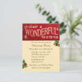 Das schönste Weihnachtsfest-Party Einladung (Stehend Vorderseite)