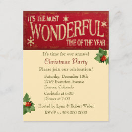 Das schönste Weihnachtsfest-Party Einladung