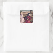 Das Schottenaltarstück Quadratischer Aufkleber (Tasche)