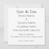 Das schottische, keltische Hochzeitthema Rette das Einladung (Rückseite)