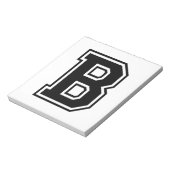 Das Schreiben B, Kollegium Alphabet Notizblock (Rotiert)