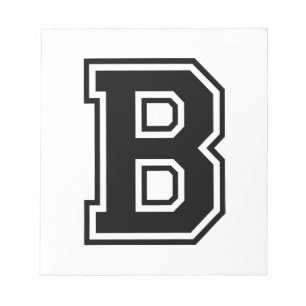 Das Schreiben B, Kollegium Alphabet Notizblock