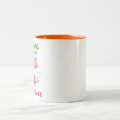 DAS SCHREIBEN BRAUCHT MICH ZWEIFARBIGE TASSE (Mittel)