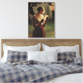 Das Schreiben Leinwanddruck (Insitu (Schlafzimmer))