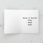 DAS SCHREIBEN LIEGT AUF DER WAND 40. KARTE (Innenseite)