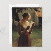 Das Schreiben Postkarte (Vorne/Hinten)