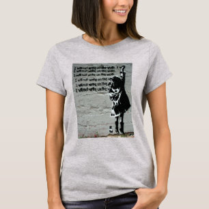 Das Schreiben steht auf der Wand Graffiti T-Shirt
