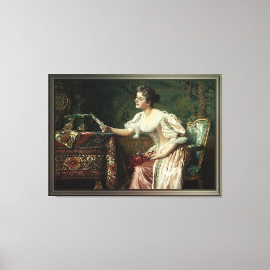 Das Schreiben von Władysław Czachórski Leinwanddruck (Vorderseite)