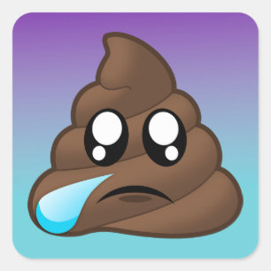 Das Schreien kacken Emoji Ombre Aufkleber