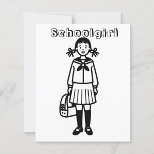 Das schüchterne Mädchen. Farbseite