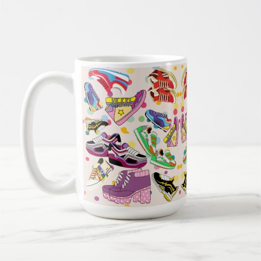 das Schuhmuster Kaffeetasse (Links)