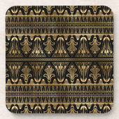 Das Schwarz-Gold-Deco Getränkeuntersetzer (Vorderseite)