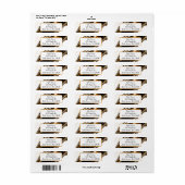 Das Schwarz-Gold-Marmor-Label (Vorne)