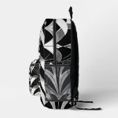 Das Schwarz-Weiß-Feinschmecker Bedruckter Rucksack (Rechts)