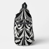 Das Schwarz-Weiß-Feinschmecker Crossbody Bag (Vorderseite)