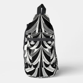 Das Schwarz-Weiß-Feinschmecker Crossbody Bag