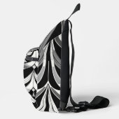 Das Schwarz-Weiß-Feinschmecker Crossbody Bag (Rechts)