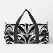Das Schwarz-Weiß-Feinschmecker Duffle Bag (Vorderseite)
