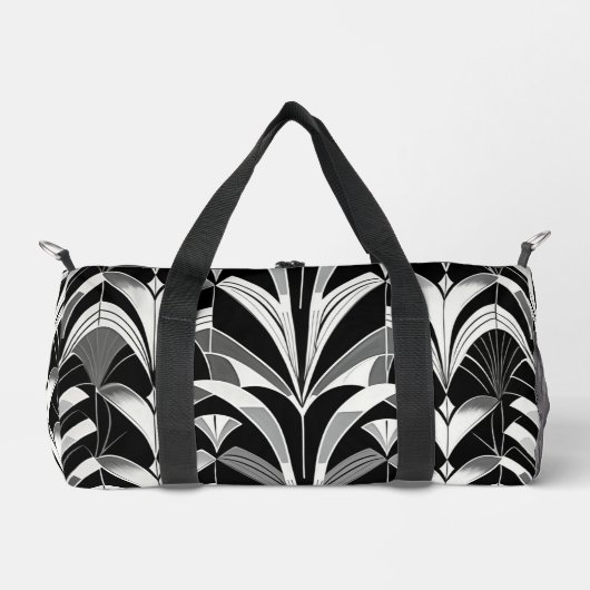 Das Schwarz-Weiß-Feinschmecker Duffle Bag (Vorderseite)