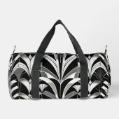 Das Schwarz-Weiß-Feinschmecker Duffle Bag (Rückseite)
