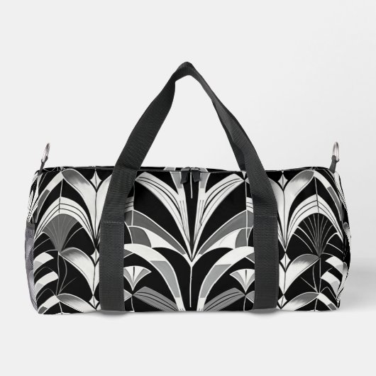 Das Schwarz-Weiß-Feinschmecker Duffle Bag (Rückseite)