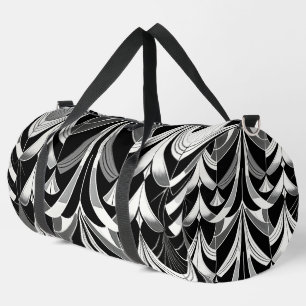 Das Schwarz-Weiß-Feinschmecker Duffle Bag