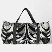 Das Schwarz-Weiß-Feinschmecker Duffle Bag (Vorderseite)