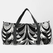 Das Schwarz-Weiß-Feinschmecker Duffle Bag (Rückseite)