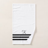 Das Schwarz-Weiß-Hotel bietet eine individuell ges Badhandtuch Set (Handtuch)