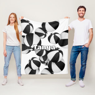 Das schwarze Basketballteam färbt die Gestaltung d Fleecedecke