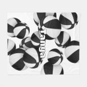 Das schwarze Basketballteam färbt die Gestaltung d Fleecedecke (Vorderseite (Horizontal))