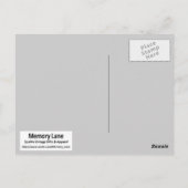 Das schwarze Bonnet Postkarte (Rückseite)