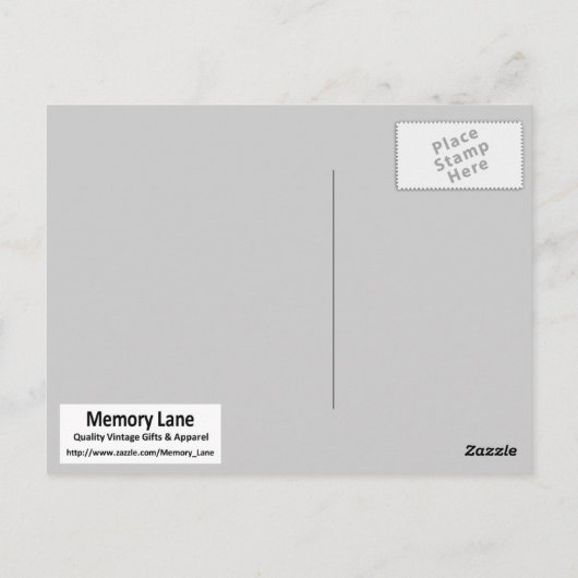 Das schwarze Bonnet Postkarte (Rückseite)