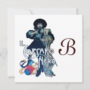 DAS SCHWARZE CORSAIR-MONOGRAMM, weiß Ankündigung