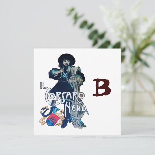 DAS SCHWARZE CORSAIR-MONOGRAMM, weiß Ankündigung (Stehend Vorderseite)