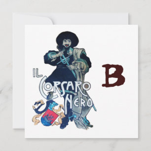 DAS SCHWARZE CORSAIR-MONOGRAMM, weiß Ankündigung