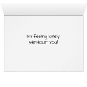 Das schwarze Katzen-Gefühl, das ohne Sie einsam (Innenansicht Horizontal (Unten))