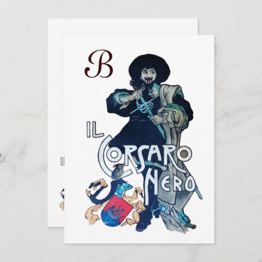 DAS SCHWARZE KORSAIR MONOGRAMM-Eis Ankündigung (Vorne/Hinten)