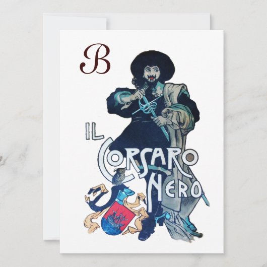 DAS SCHWARZE KORSAIR MONOGRAMM-Eis Ankündigung (Vorderseite)