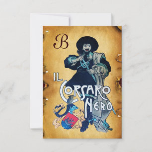 DAS SCHWARZE KORSAIR MONOGRAMM-Pergament Ankündigung