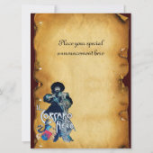 DAS SCHWARZE KORSAIR MONOGRAMM-Pergament Ankündigung (Rückseite)