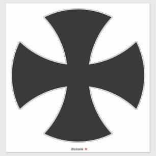 Das Schwarze Kreuz des Deutschen Ordens Aufkleber
