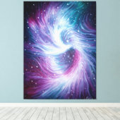 Das schwarze Loch im Zentrum unserer Galaxie Leinwanddruck (Insitu (Holzboden))