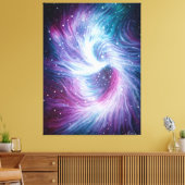 Das schwarze Loch im Zentrum unserer Galaxie Leinwanddruck (Insitu (Wohnzimmer))