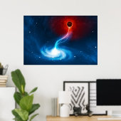 Das schwarze Loch Poster (Heimbüro)