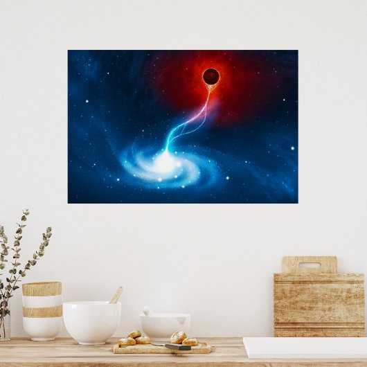 Das schwarze Loch Poster (Küche)